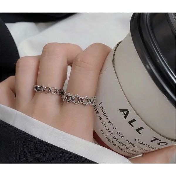 925 Sterling Silver Star of David Magen David Adjustable Ring