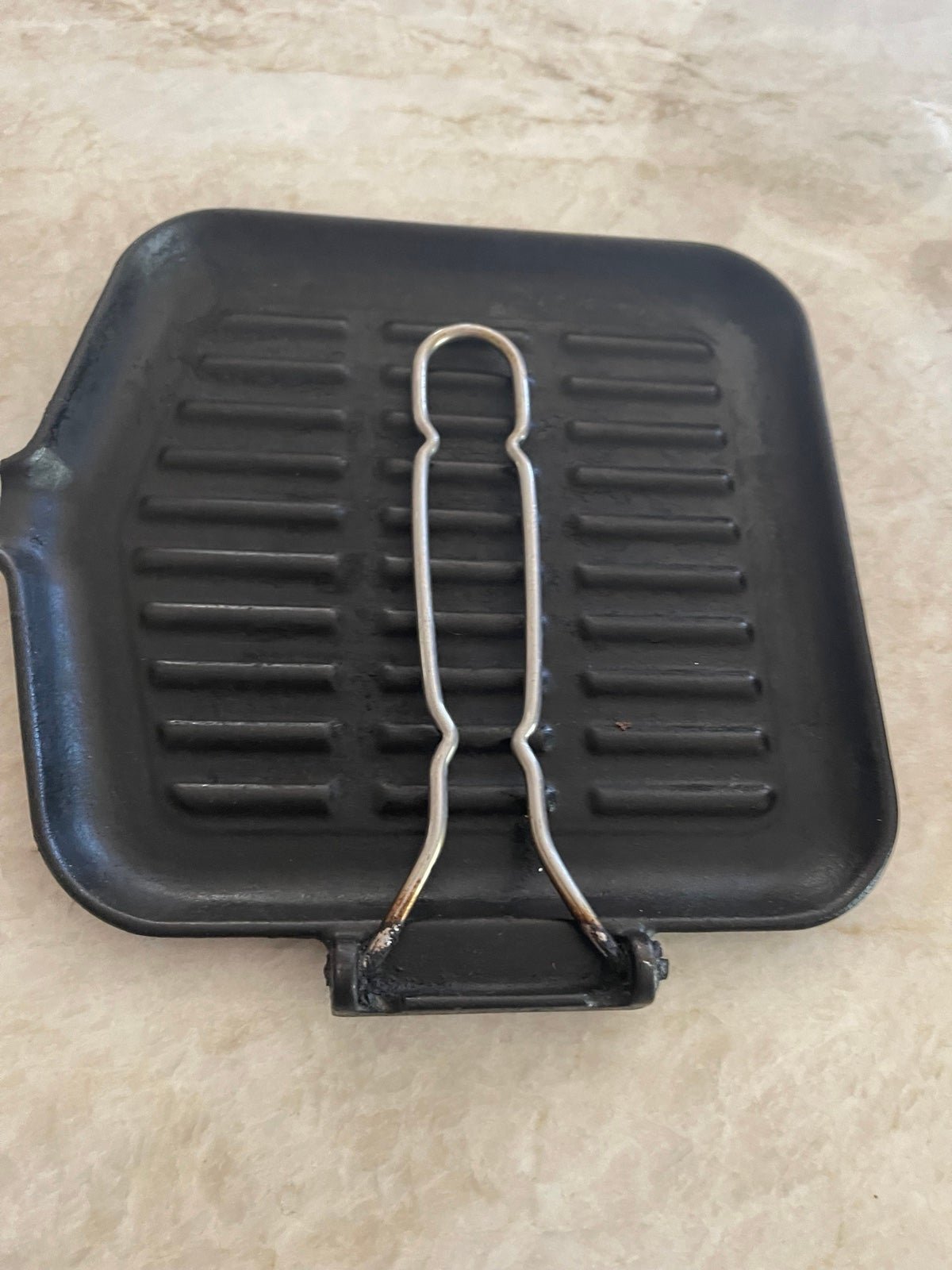Vintage Ilsa express cast iron griddle Italy