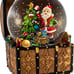 100mm Wind-Up Musical Santa Water Globe in Treasure Chest