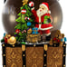 100mm Wind-Up Musical Santa Water Globe in Treasure Chest