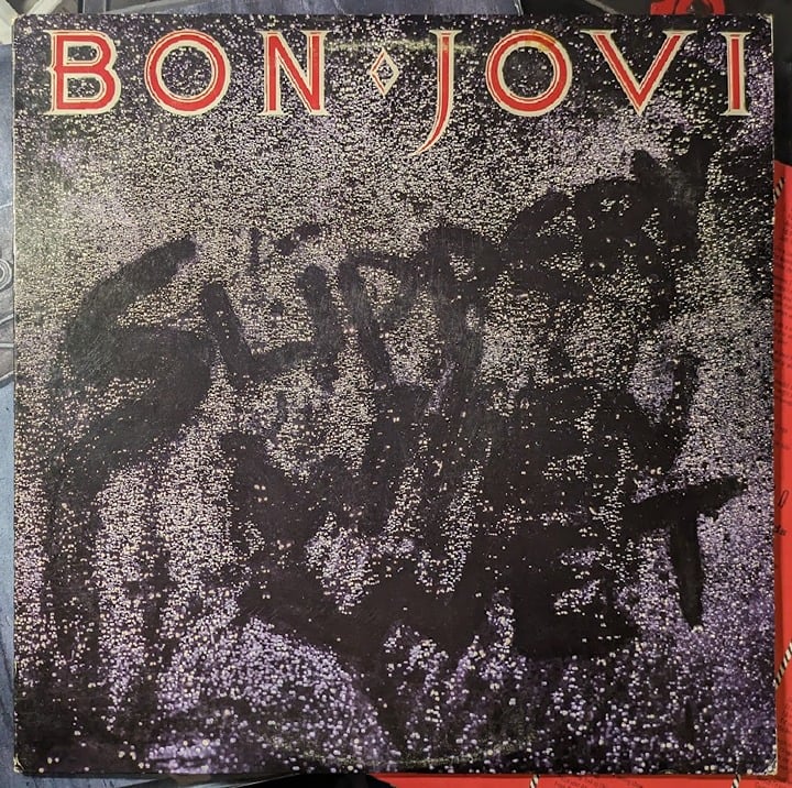 BON JOVI: Slippery When Wet Original 1986 Pressing w/ Sleeve VG+