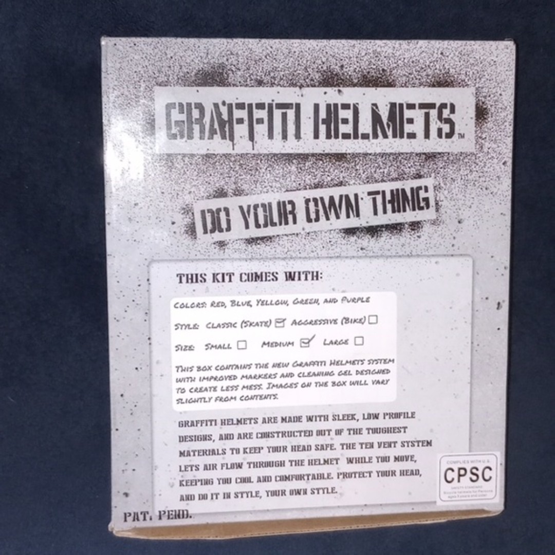 Graffiti helmet