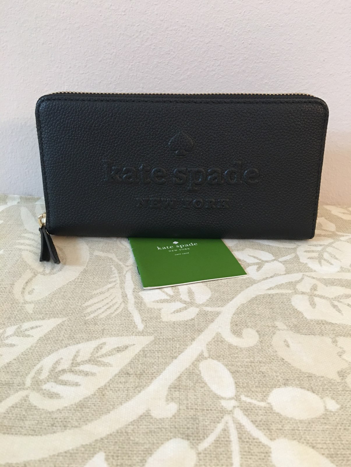 Kate Spade Neda Embossed Black Wallet