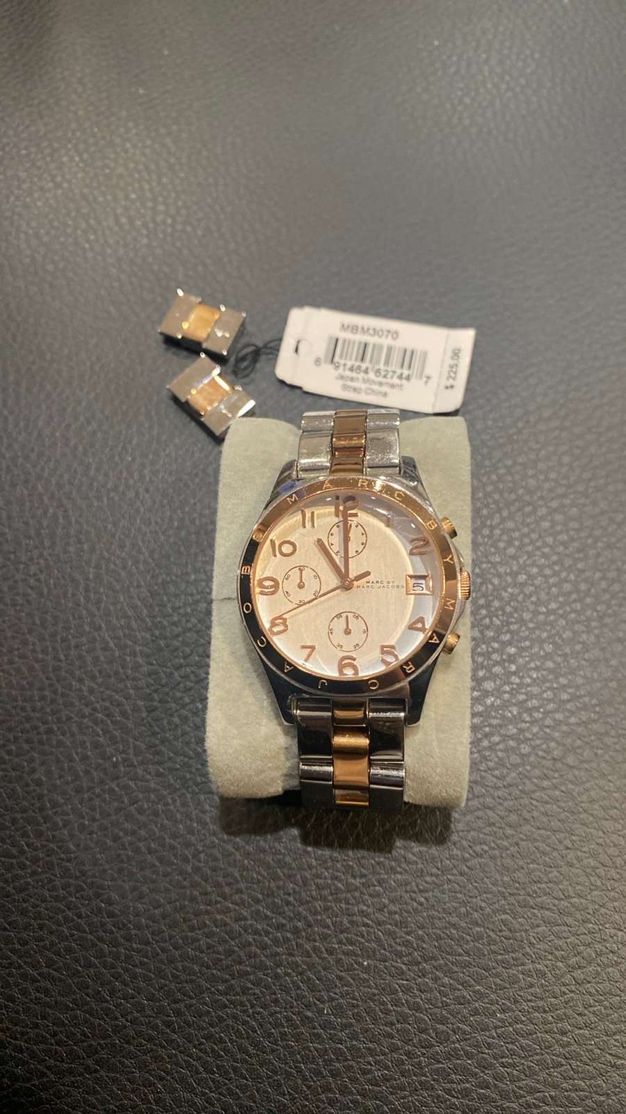 Marc Jacobs two tone watch