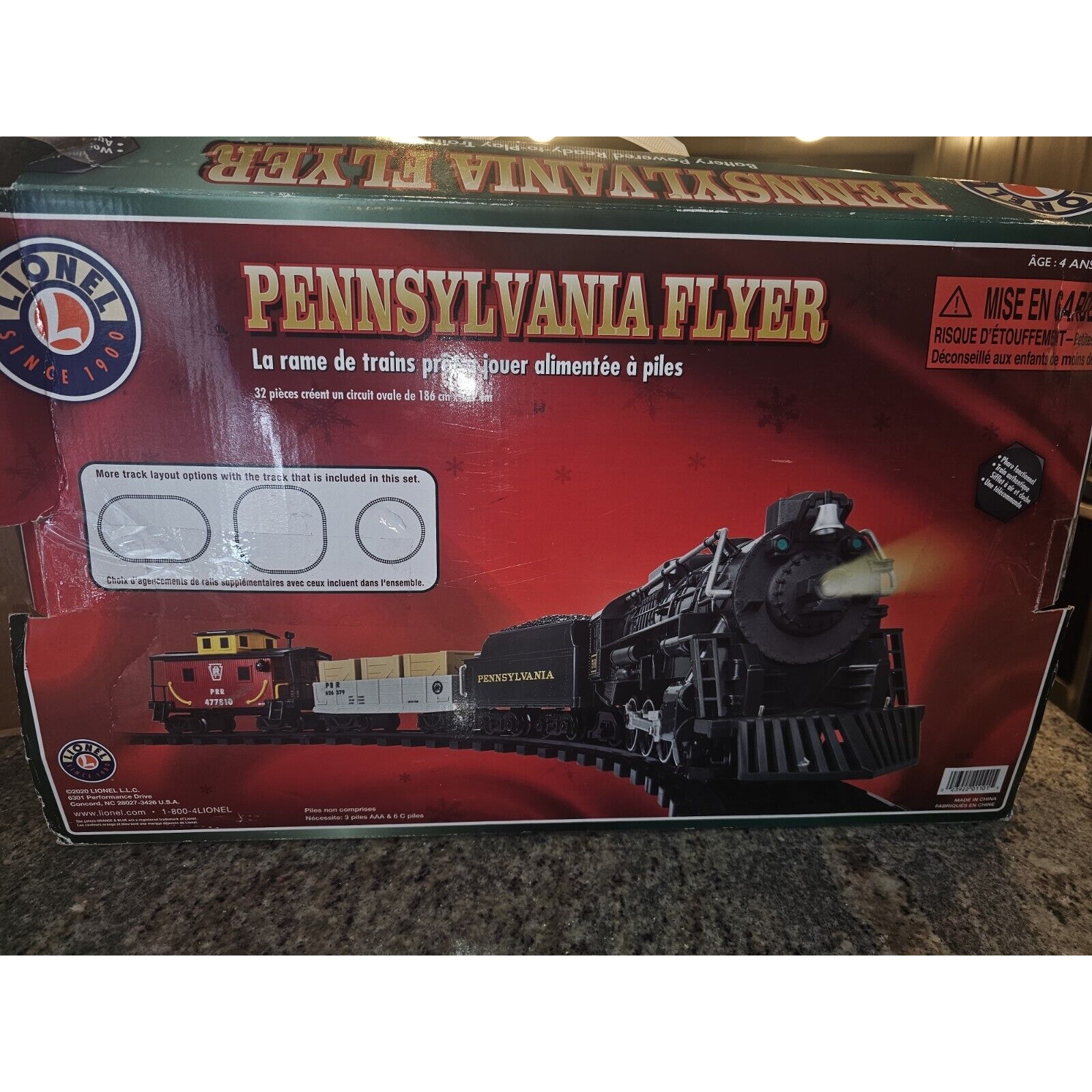 Lionel Pennsylvania Flyer #7-11808 Battery Powered Ready To Play Train Set Cib