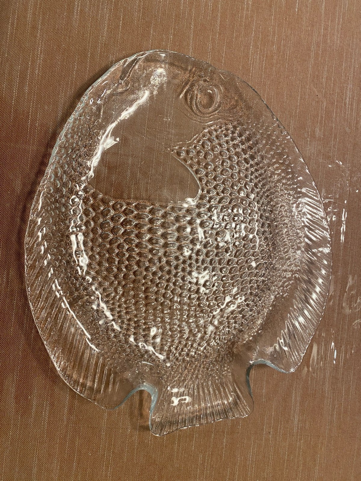 Fish shape glass serving plate (set of 4)