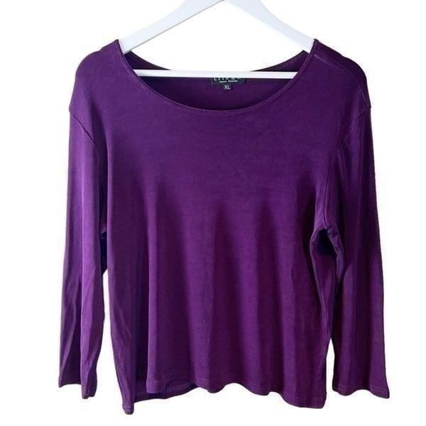 Citron Santa Monica Rayon 3/4 length Sleeves Pullover Top Sz XL