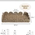 Large Wicker Scalloped Edge Serving Tray, Rectangle Tray with Built -in Handles