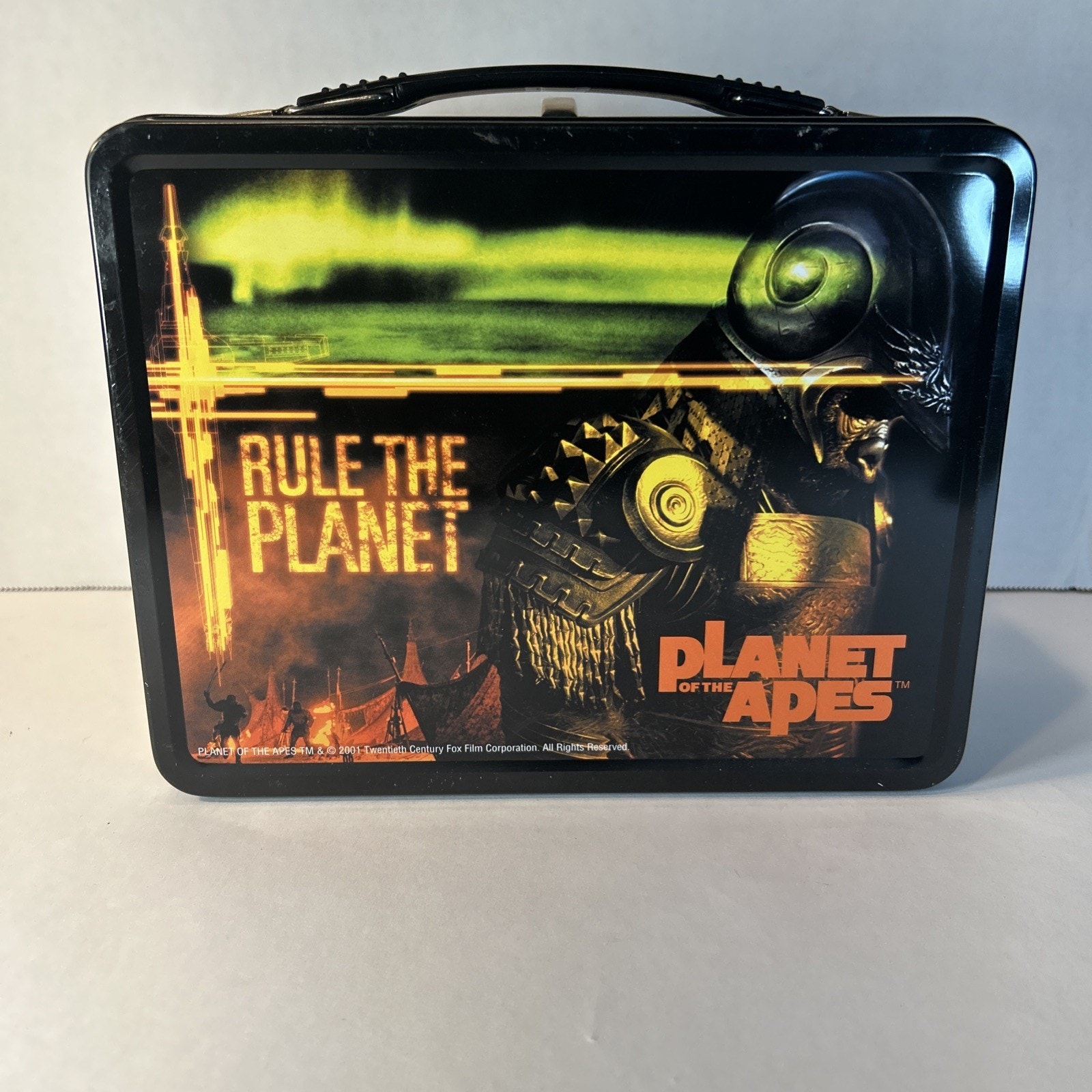 Vintage 2001 Planet of the Apes Metal Lunchbox with Thermos
