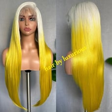 lace front wigs human hair blended