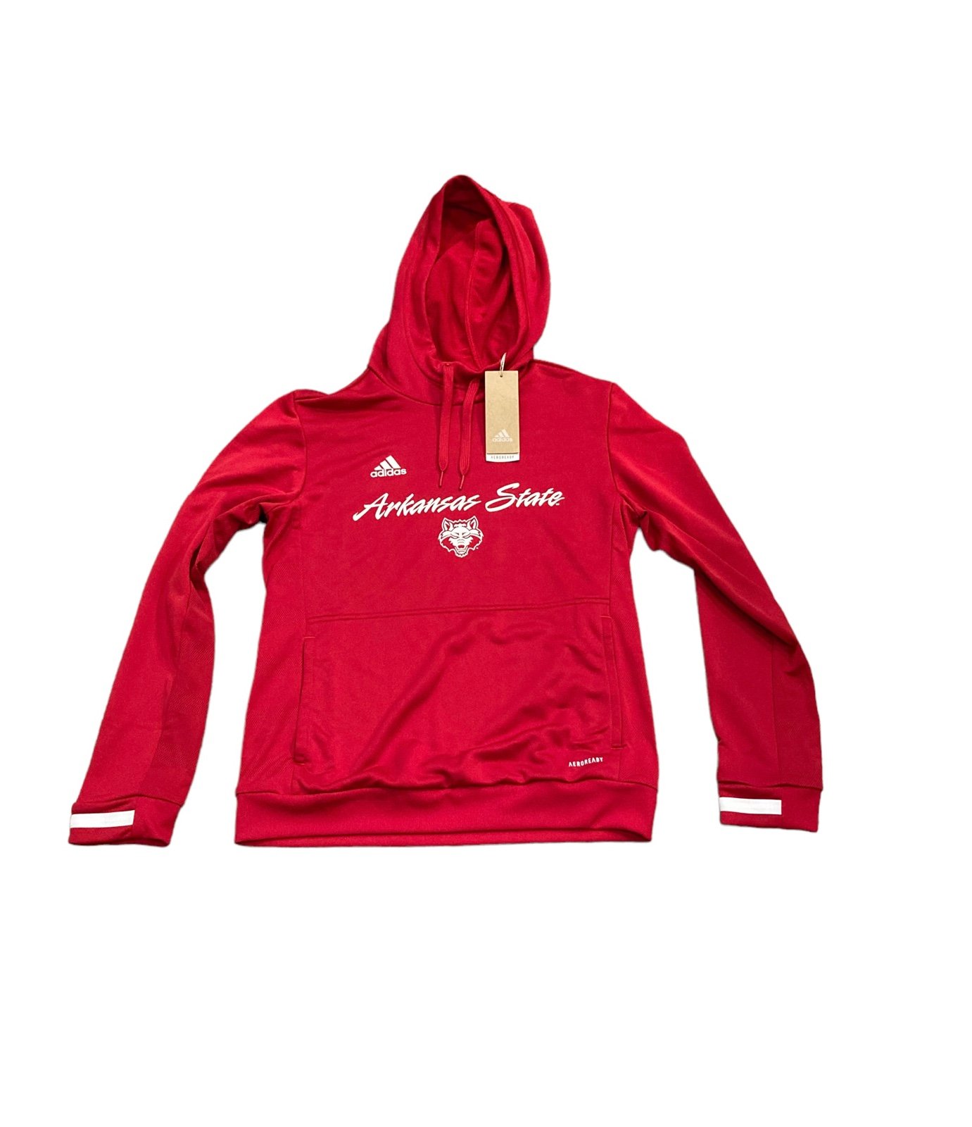 Arkansas State Red Wolves Adidas Women’s Pullover Hoodie Sweatshirt Small