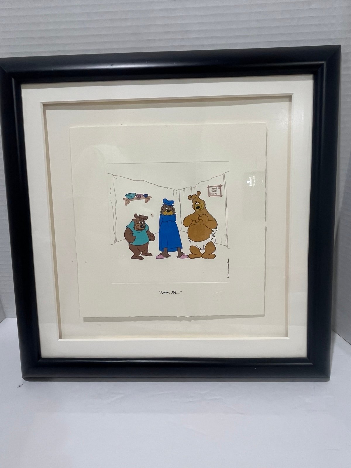 Warner Bros AWW PA Three Bears Merrie Melodies LTD ED #138/500 Wall Art (RARE)
