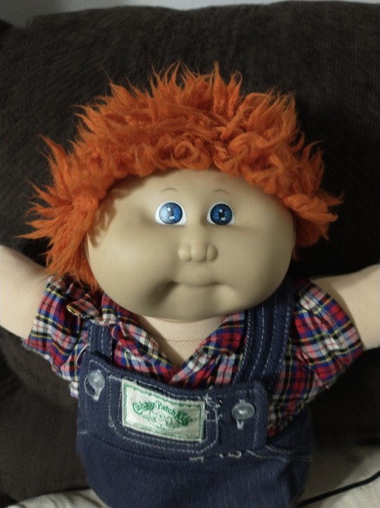 #1 Red Shag 1983 Coleco Cabbage Patch Kid Blue eyes Adorable