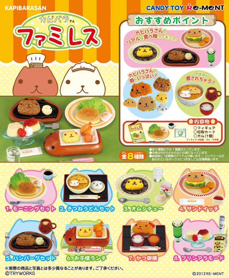 【Unopened】 Re-ment Capybara Family Restaurant⭐️BOX (Full Set of 8)
