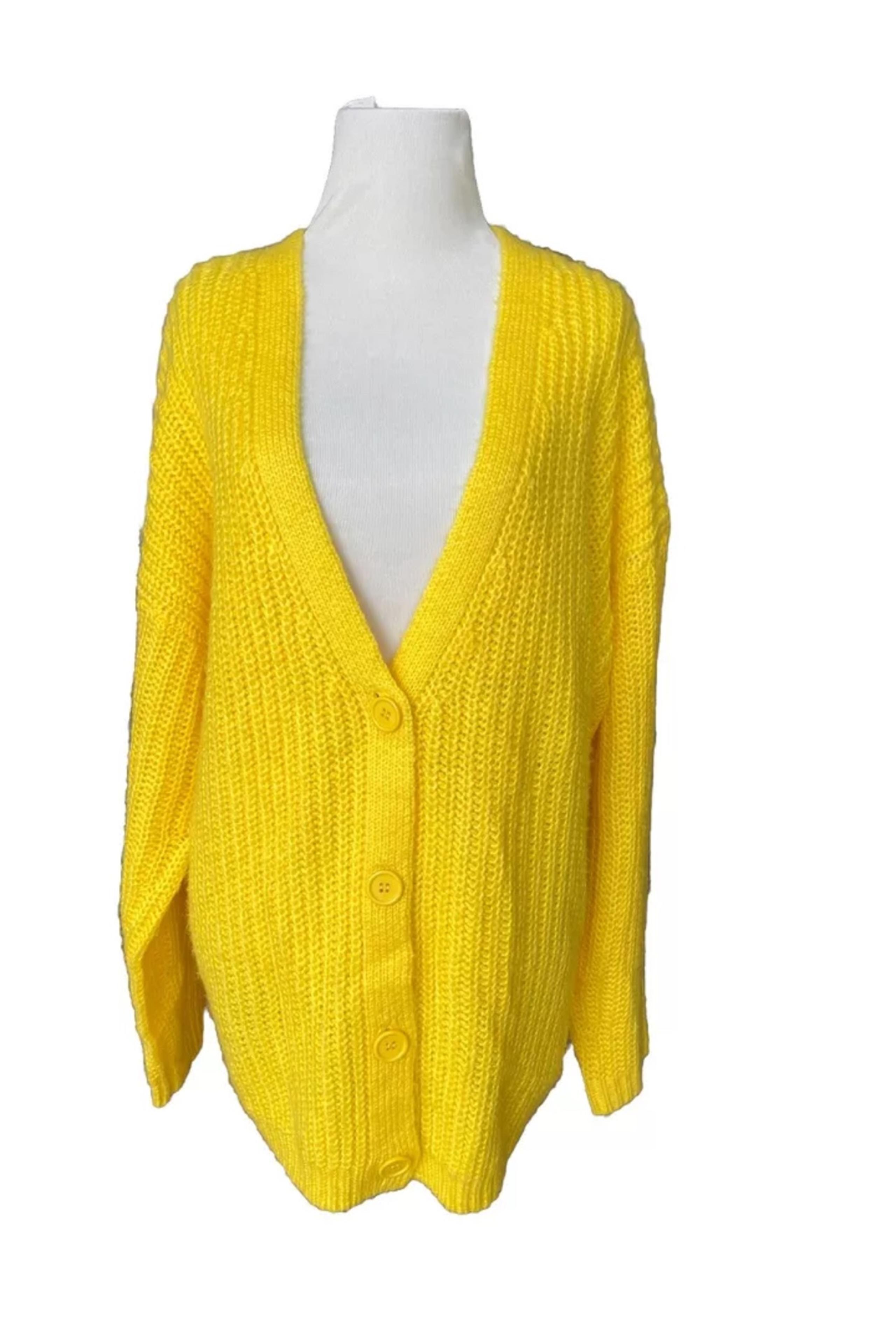 ASOS Women’s Cardigan Sweater Yellow Size US6 New