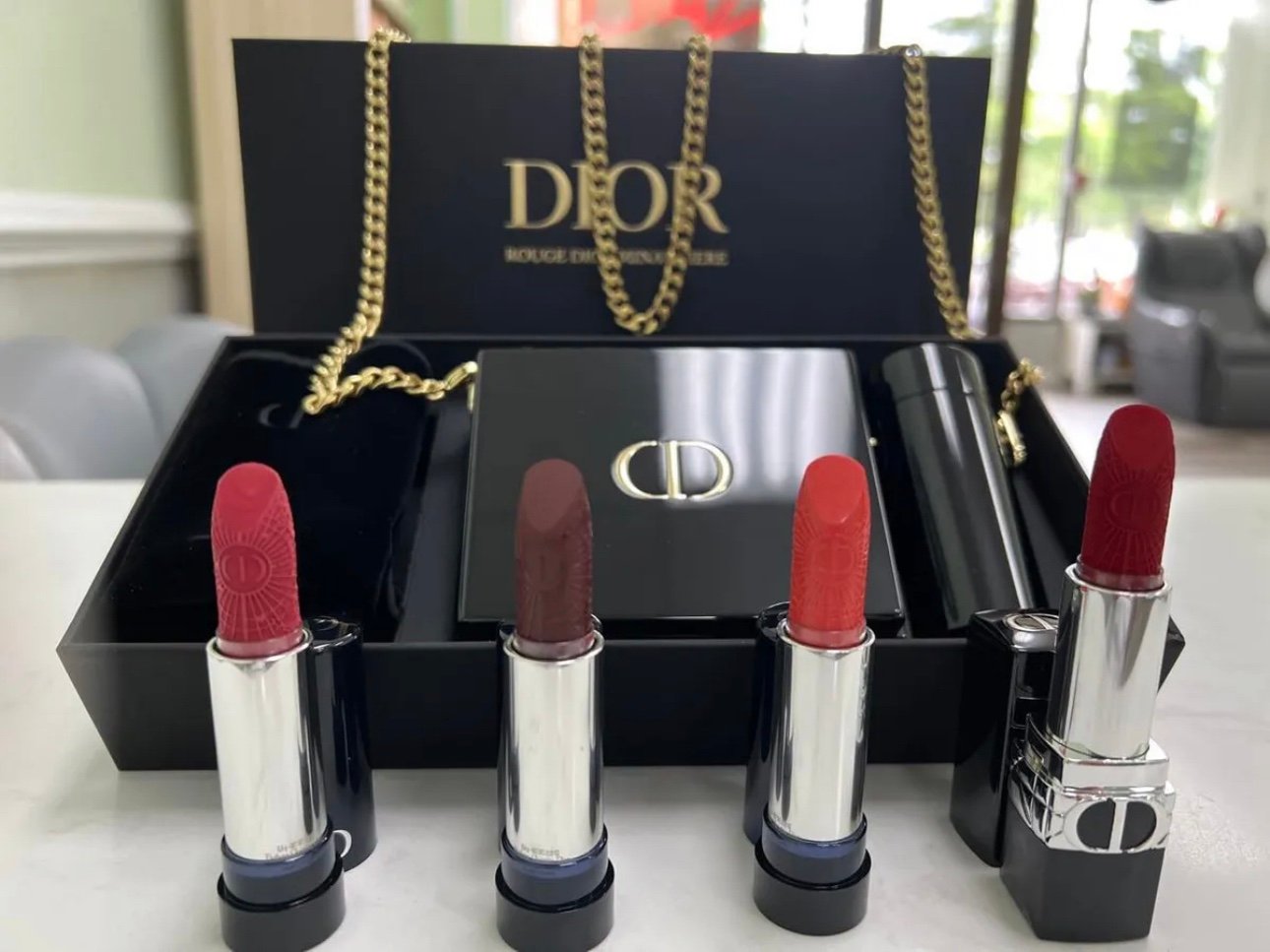 Dior Rouge Minaudière Clutch 4-Piece Lipstick Set