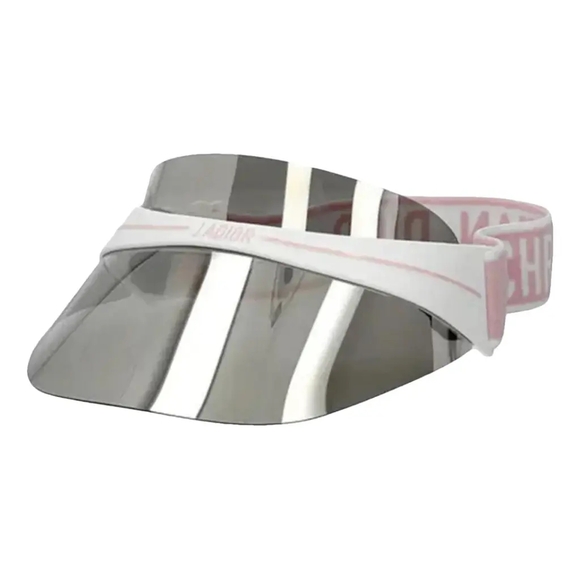 DIOR Visor with Pink and White Christian Dior Band