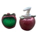 Apple Kitchen Set- Soap Dispenser, Sponge Holder, Salt Pepper Shaker 6 Piece