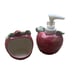 Apple Kitchen Set- Soap Dispenser, Sponge Holder, Salt Pepper Shaker 6 Piece