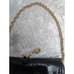 Henri Bendel Black Snake Leather Gold Chain Shoulder Clutch Bag