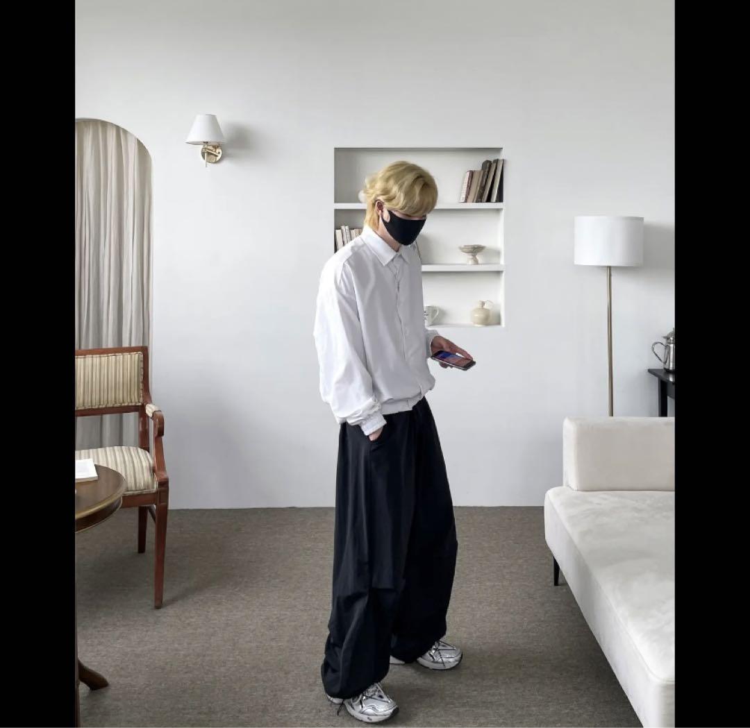 YOURNUS Nylon Maxi String Balloon Pants