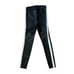 J. Crew Black Tuxedo Stripe Leather Leggings Pants Women's Size 4