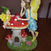 Solar Garden Statue with Mushroom, Outdoor Angel Statue 4 LEDs Fairy Sculpture