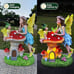 Solar Garden Statue with Mushroom, Outdoor Angel Statue 4 LEDs Fairy Sculpture