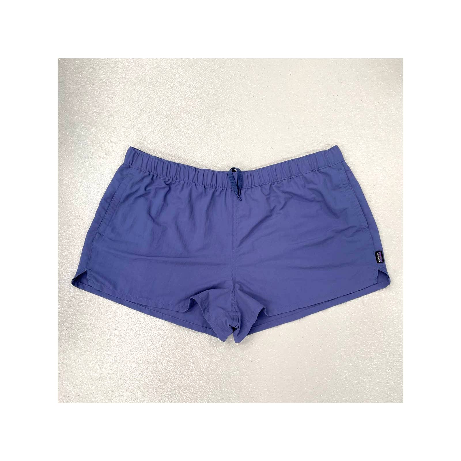 NWT Women's Patagonia Barely Baggies Shorts Current Blue 2.5 Recycled Nylon XL