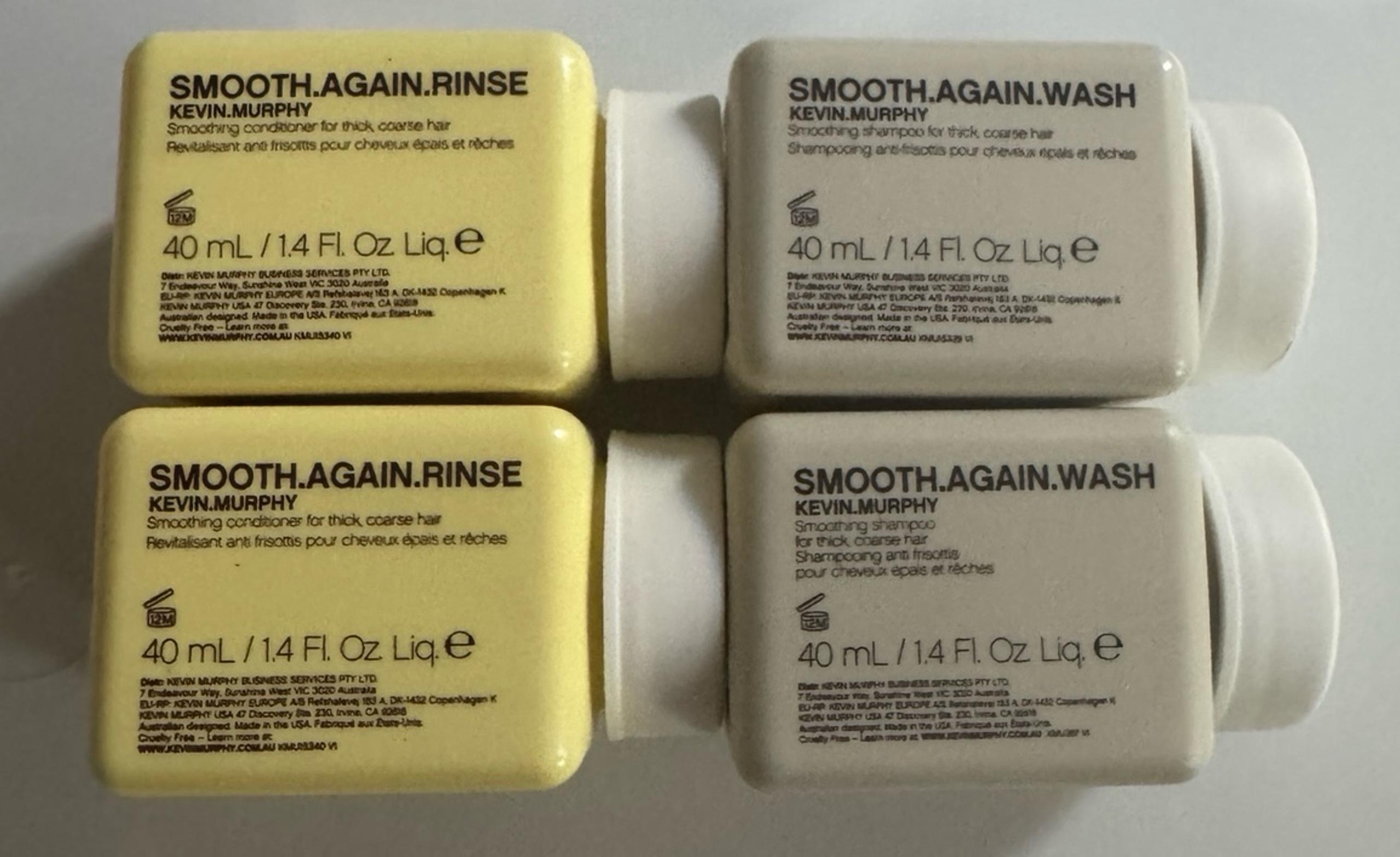 Kevin Murphy Smooth Again Wash and Rinse - 2 sets of each - 1.4 oz