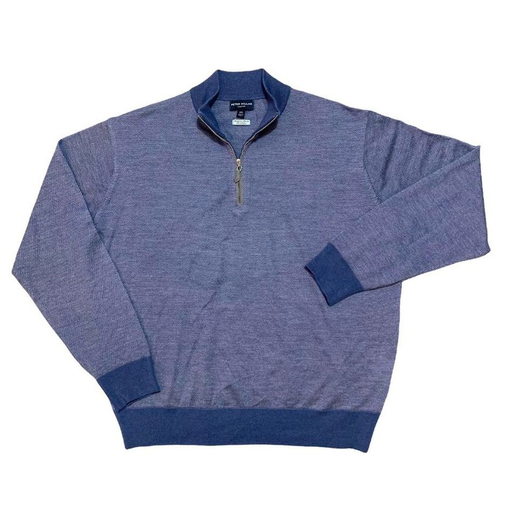 Peter Millar Collection Made Italy Merino Wool Silk Cashmere Pullover Sweater
