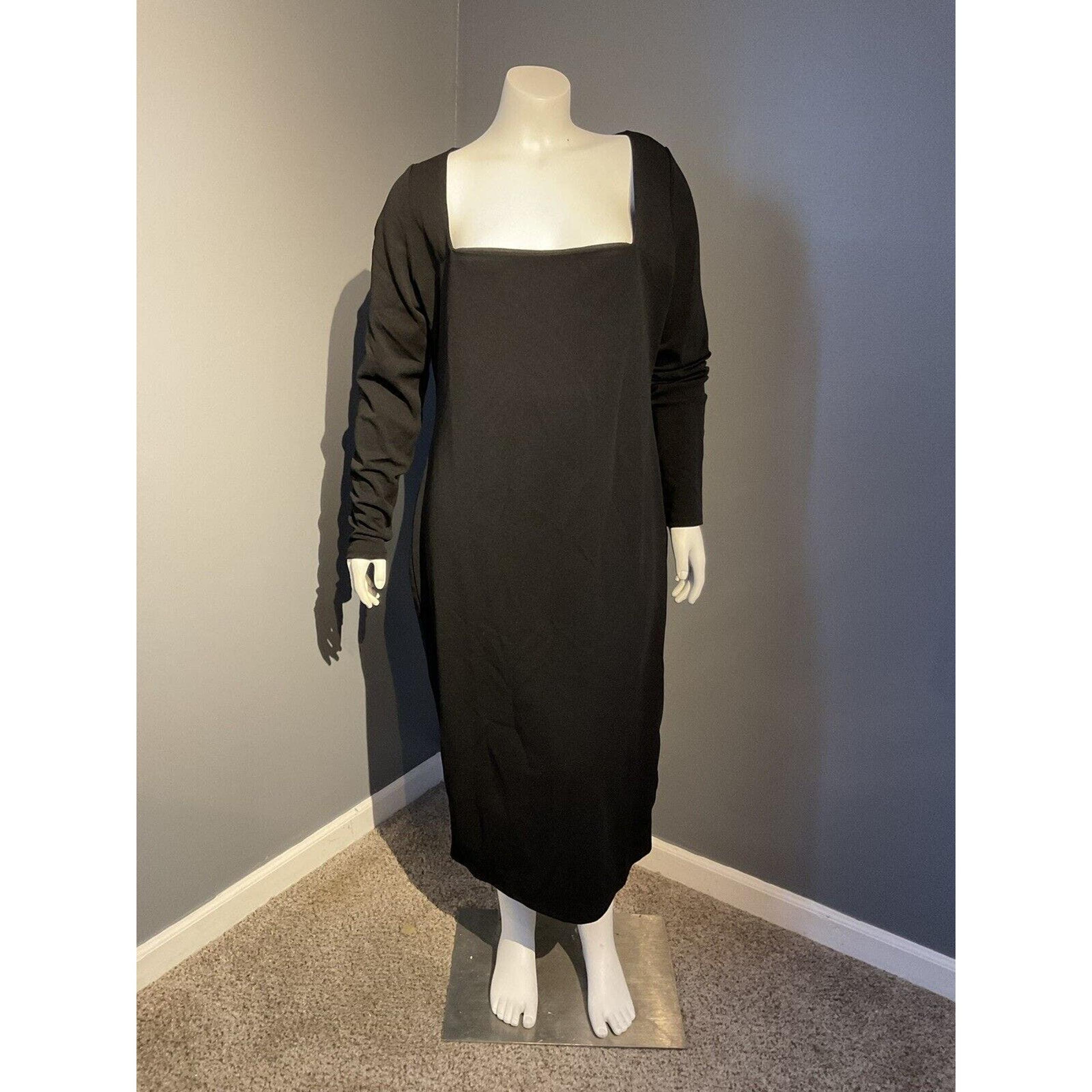 H&M Long Sleeve Black Dress Women’s Size Xl NWT