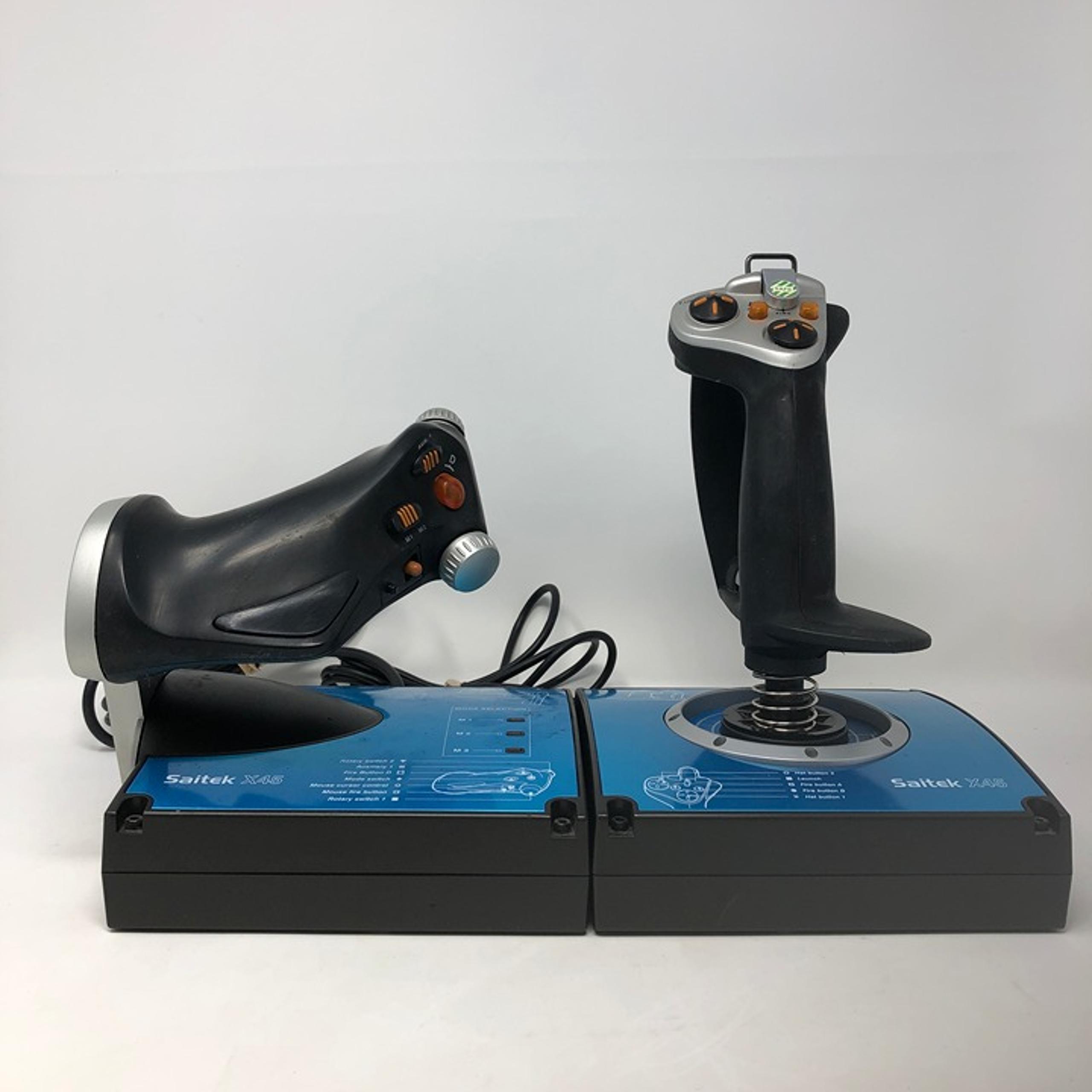 Saitek X45 Digital USB Joystick & Throttle Flight Simulator  J24C TESTED