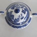 Blue Willow Sugar Bowl with Lid and Double Handle Willow ware Blue Willow china