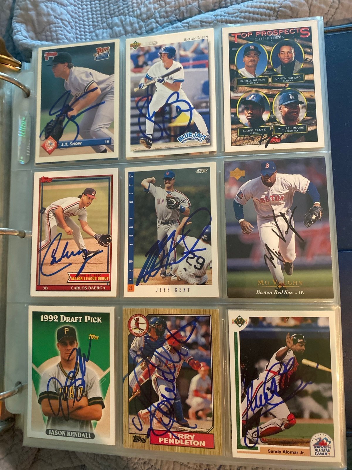 AUTOGRAPH BASEBALL CARD LOT