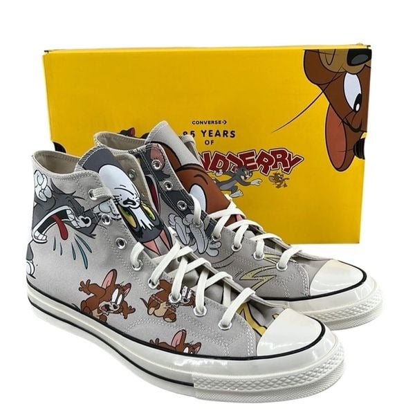 Converse x Tom and Jerry Chuck 70 Limited Edition Hightop Sneakers Shoes Size 16