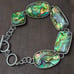 Beautiful LUCAS LAMETH Abalone Sterling Silver Toggle Bracelet Approx. 7.5
