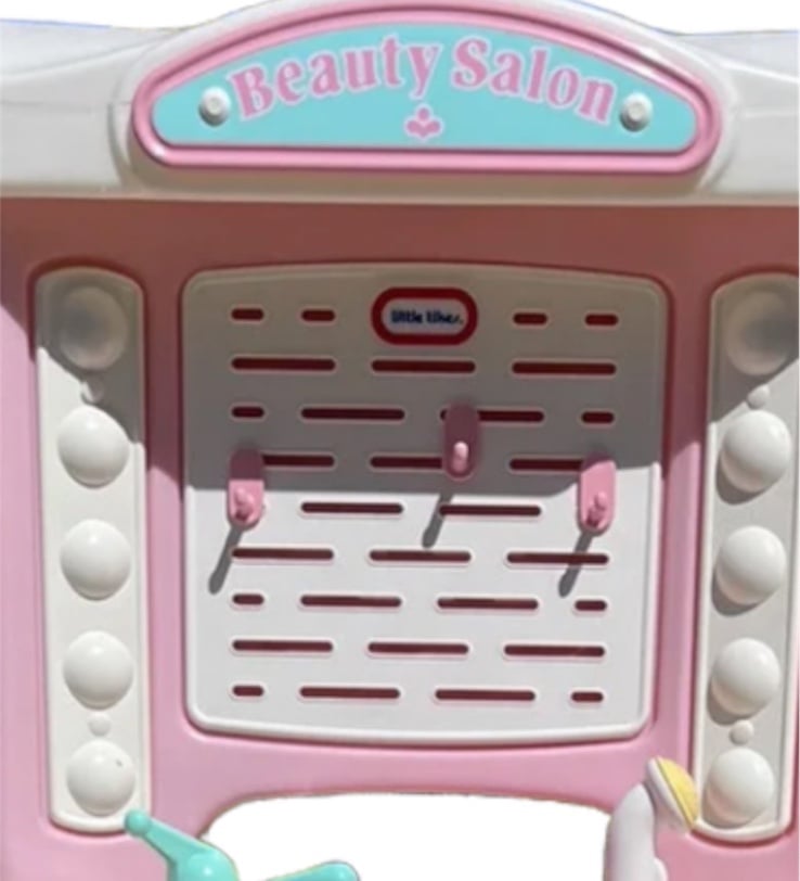 3 little tikes beauty salon pink hooks replacement rare