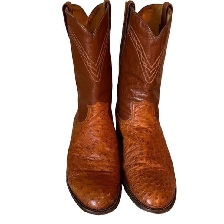 Dan Post Ostrich Men’s Cowboy Boots 10D