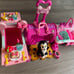 Figaro and a walk, Minnie's pet carrier, play kitchen set.