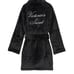 NWT Victoria Secret Black Cozy Short Plush Robe XL/XXL