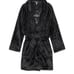 NWT Victoria Secret Black Cozy Short Plush Robe XL/XXL