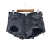 Free People Sulphur Black Loving Good Vibrations Distressed High Rise Shorts