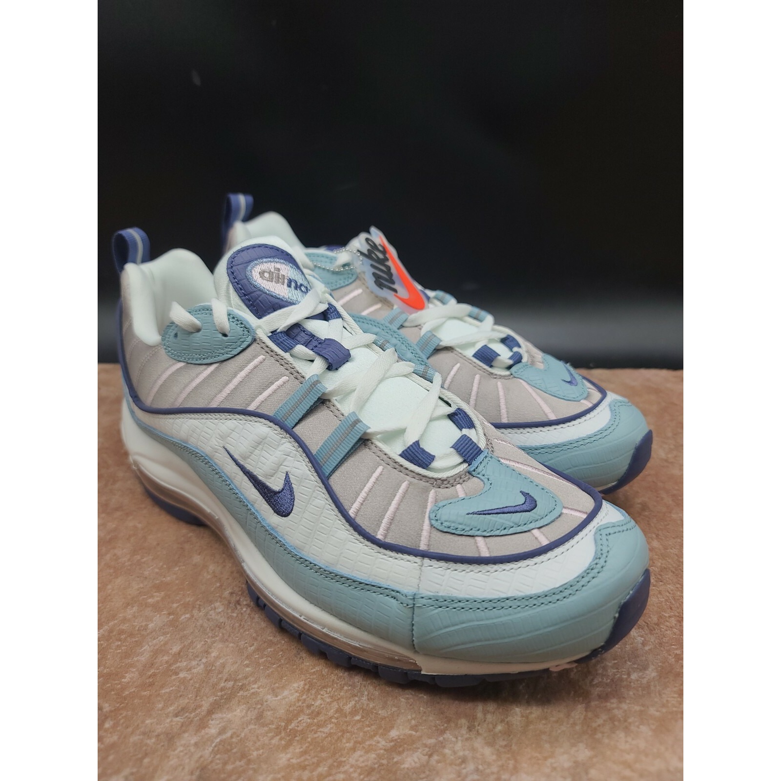 Nike Air Max 98 Premium Ocean Blue Running Shoes CK0832-500 Women's Size 11