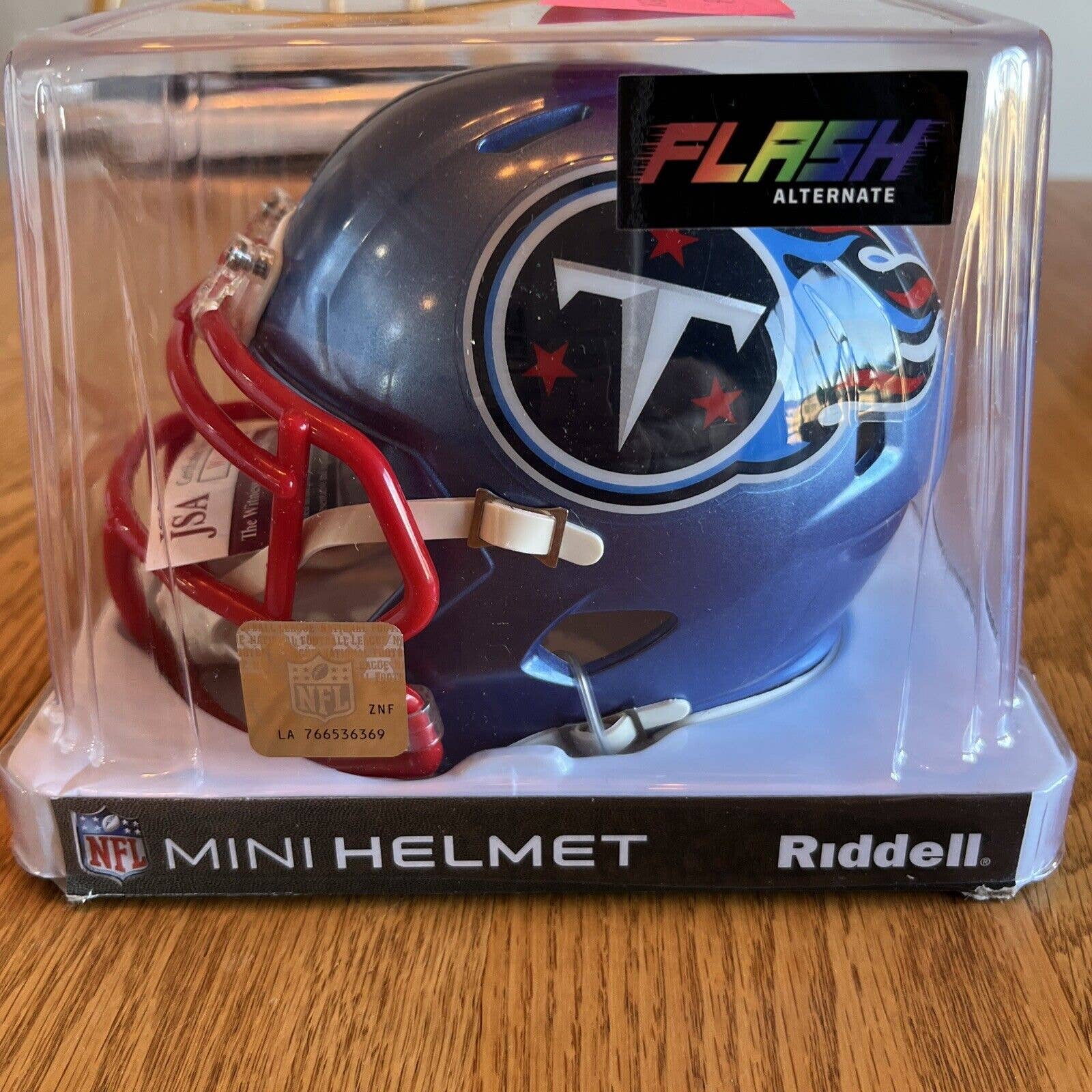 nfl autographed mini helmets Flash Titans Chris Johnson jsa certified