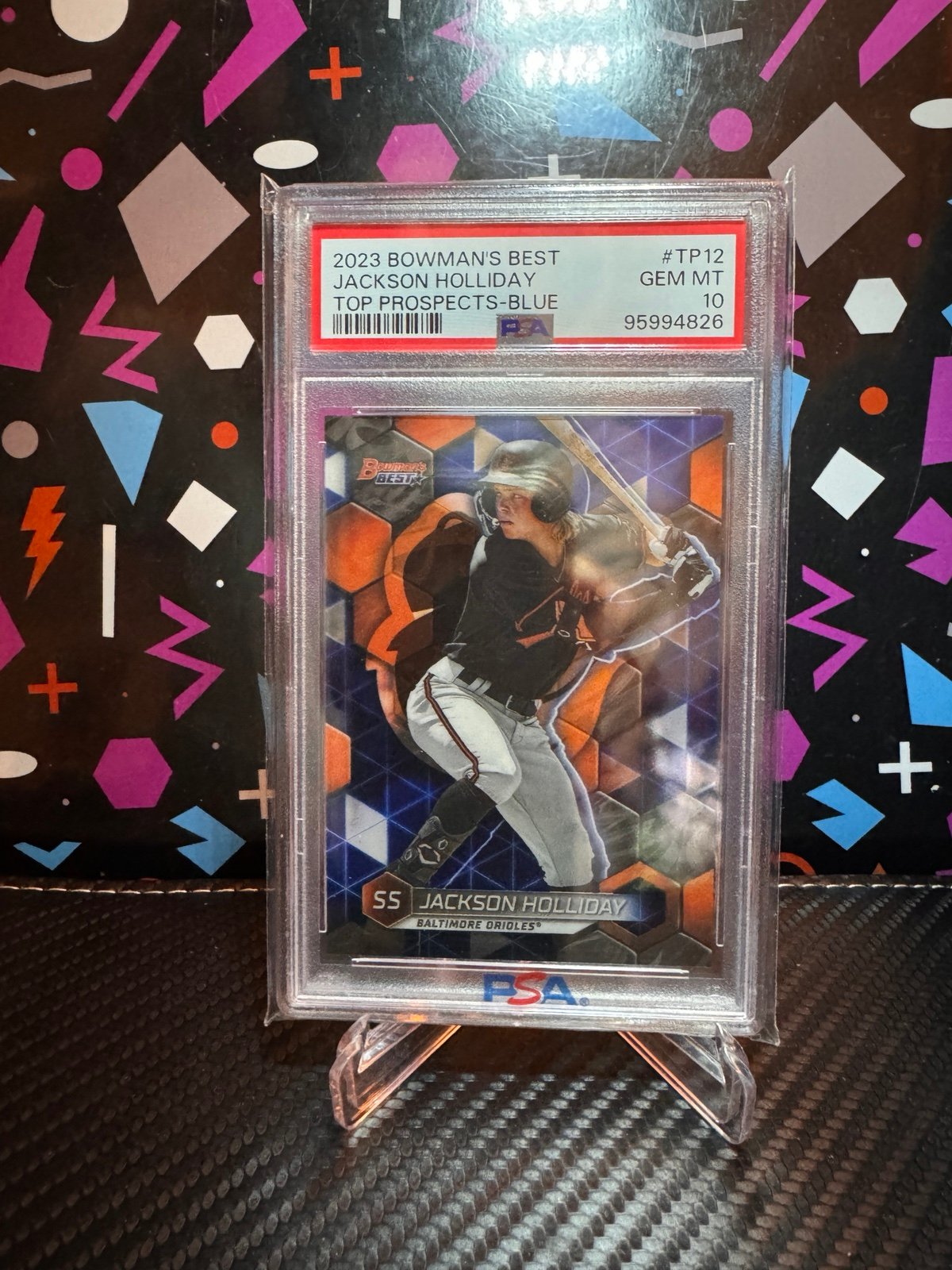 Jackson Holliday #/150 Bowman's Best Blue PSA 10 Baltimore Orioles