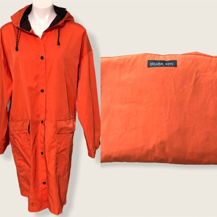 Mycra Pac Orange Raincoat in Pouch-SzS/M