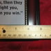 sz9x7 BEADED FRAMED MAHATMA GANDHI PHOTO QUOTE FIRST THEY IGNORE YOU LD 2177