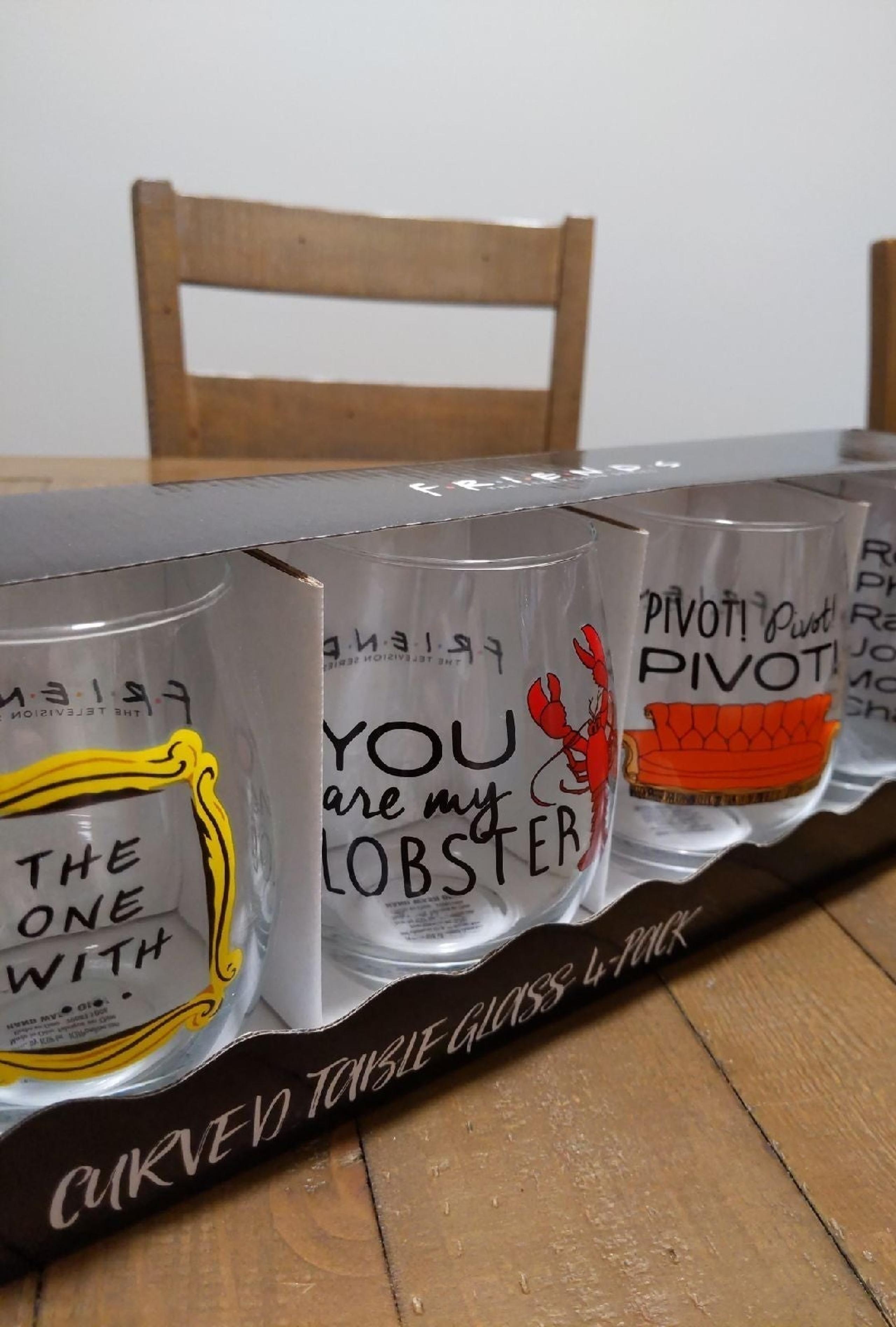 1 left! FRIENDS Curved Table Glasses