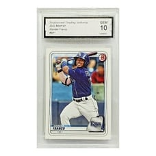 GEM 10! WANDER FRANCO ROOKIE 2020 BOWMAN